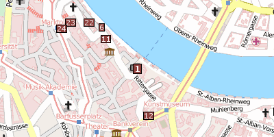 Stadtplan Basler Münster Basel