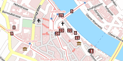 Stadtplan Rathaus  Basel